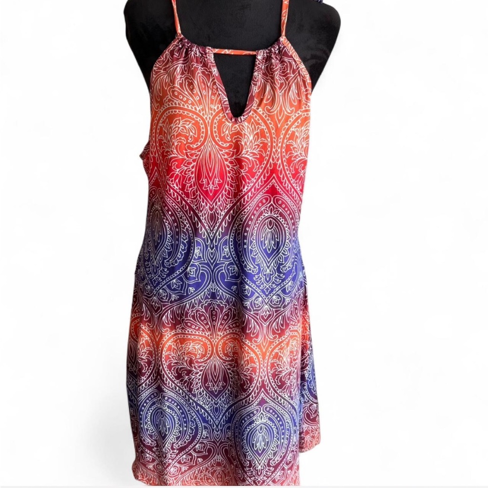 SHEIN Curve vibrant colored Maxi Dress 1XL NWOT
